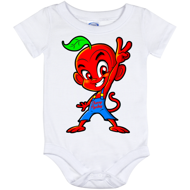 Cherry Peace Sign Baby Onesie