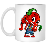Cherry Thumbs Up White Coffee Mugs