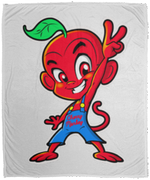 Cherry Peace Sign Fleece Blankets