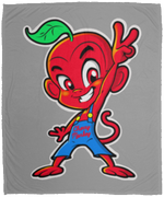 Cherry Peace Sign Fleece Blankets
