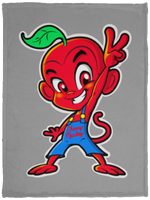 Cherry Peace Sign Fleece Blankets
