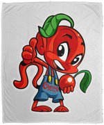 Cherry Thumbs Up Fleece Blankets