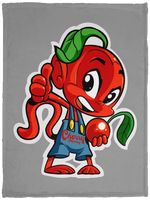 Cherry Thumbs Up Fleece Blankets