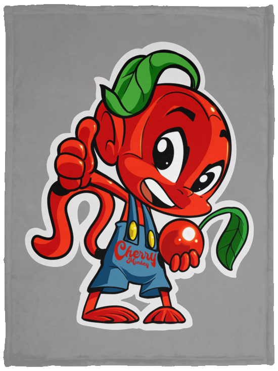 Cherry Thumbs Up Fleece Blankets