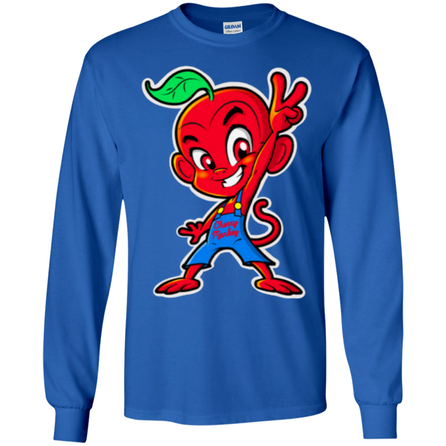 Cherry Peace Sign Kids LS T-Shirt