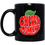 Cherry Monkeys Black Coffee Mugs