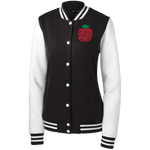 Cherry Monkeys Ladies' Fleece Letterman Jacket